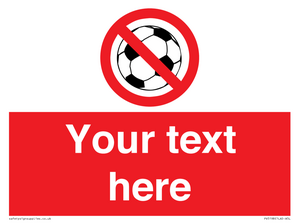 Custom No Ball Games Sign